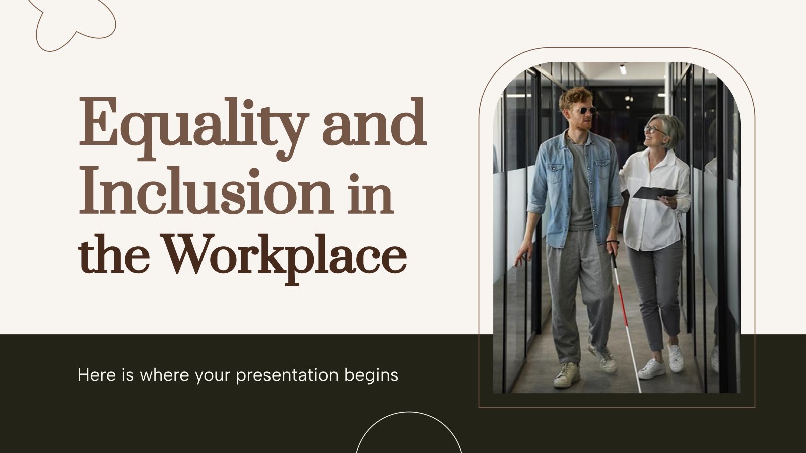 Equality and Inclusion in the Workplace presentation template 