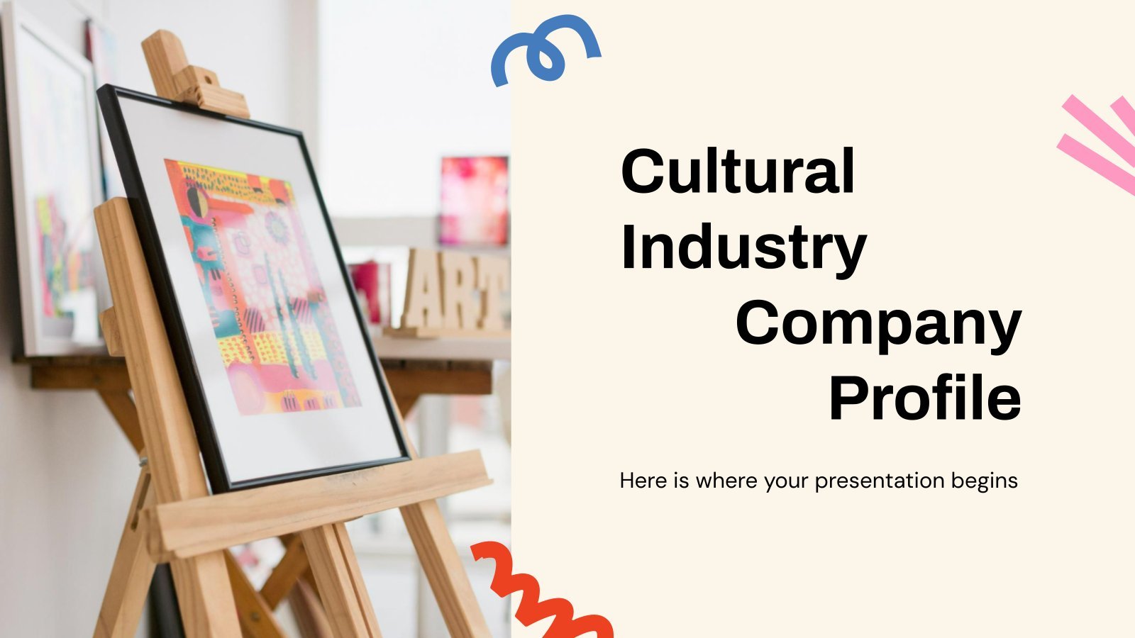 Cultural Industry Company Profile presentation template 