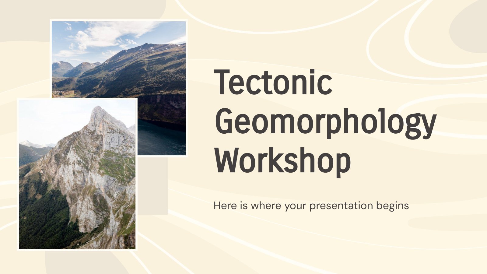 Plantilla de presentación Taller de Geomorfología Tectónica