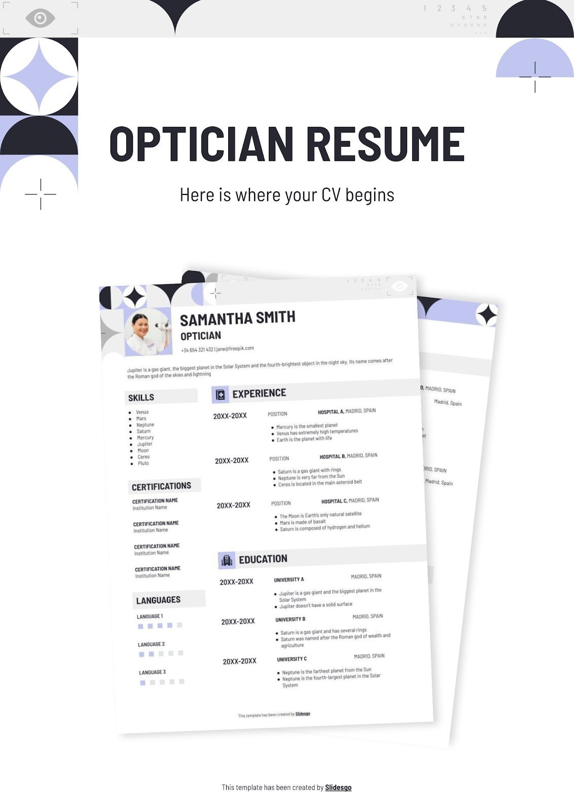Optician Resume Presentation - 0 Optician Resume Media Library Original 1132 1600