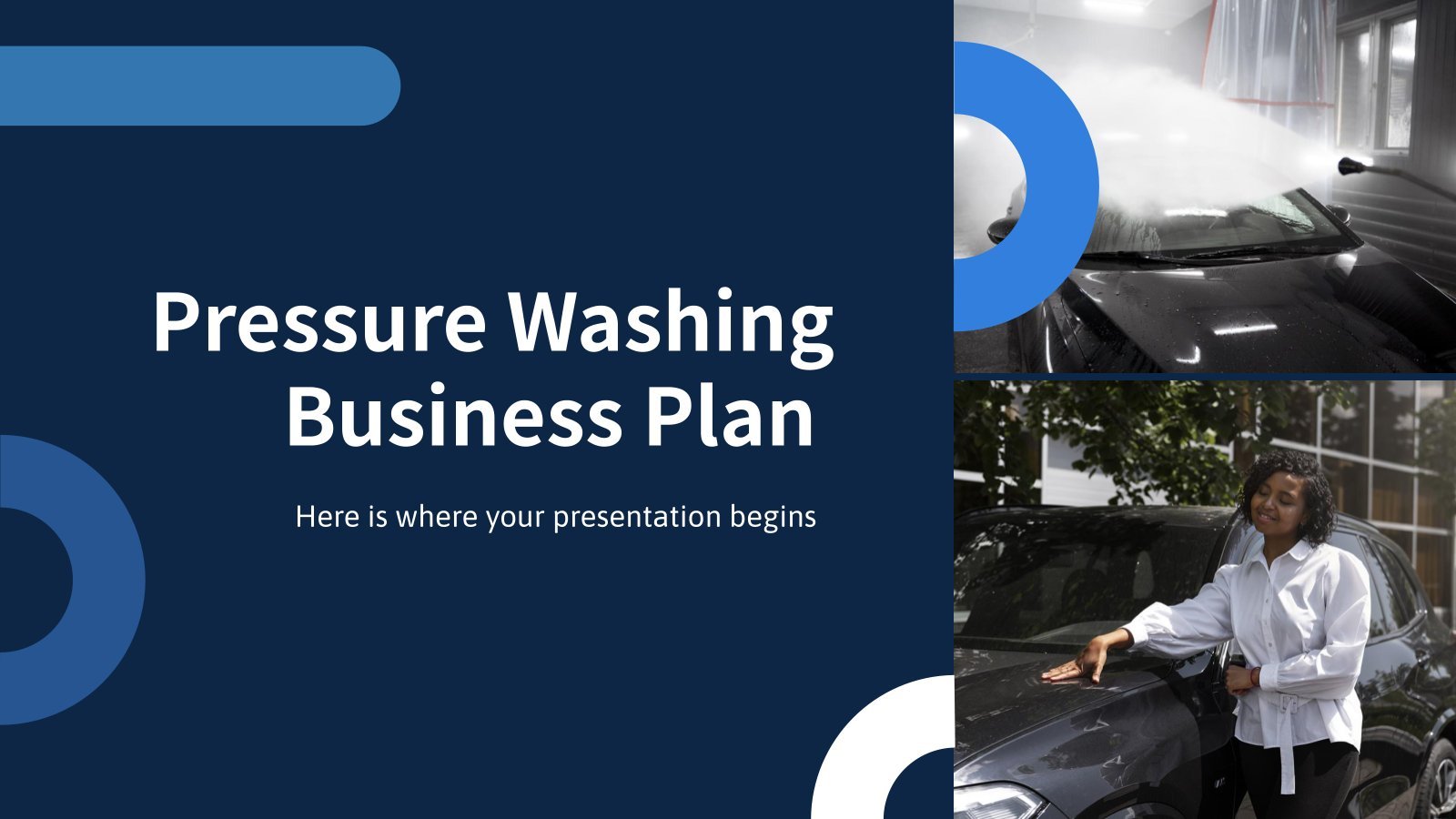 Pressure Washing Business Plan presentation template 