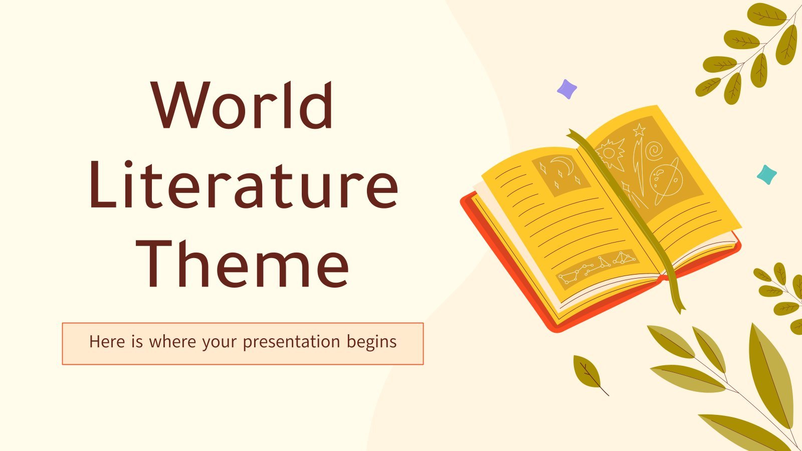 World Literature Theme presentation template 