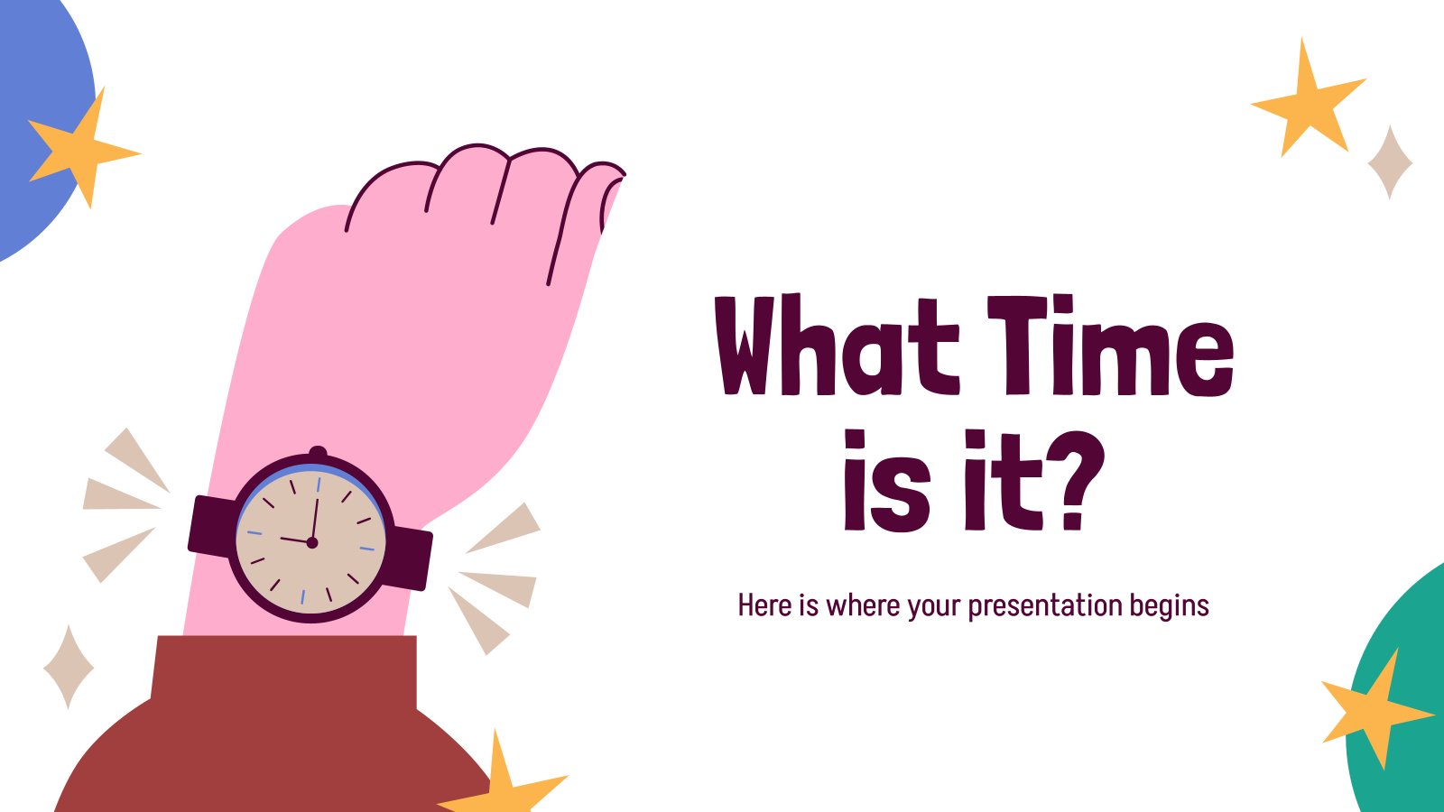 What Time Is It? presentation template 