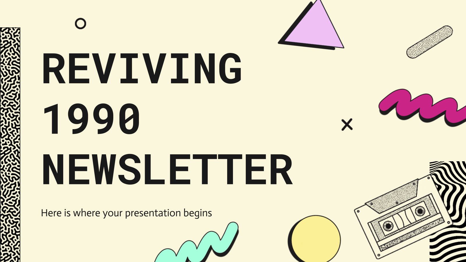 Reviving 1990's Newsletter presentation template 