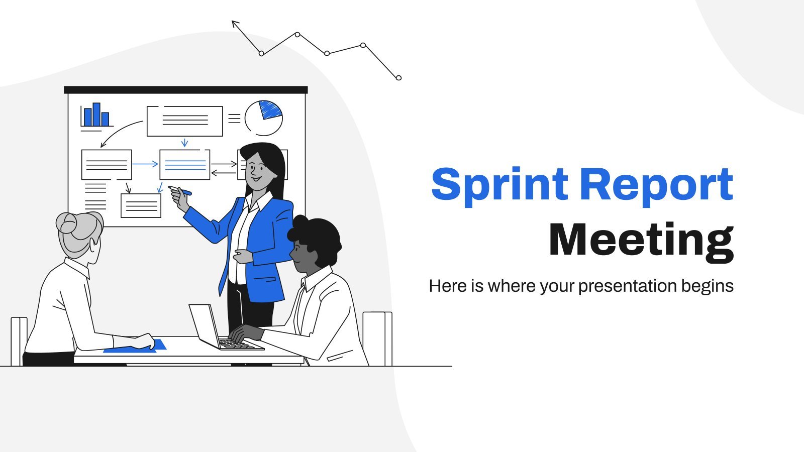 Réunion de rapport de sprint Modèles de présentation