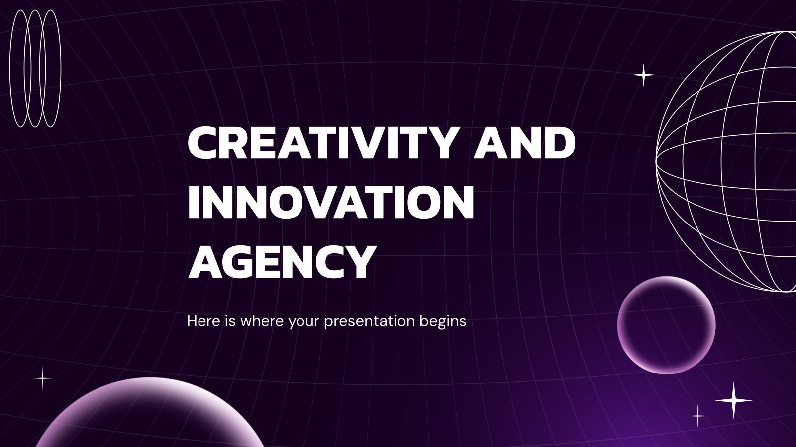 Creativity and Innovation Agency presentation template 