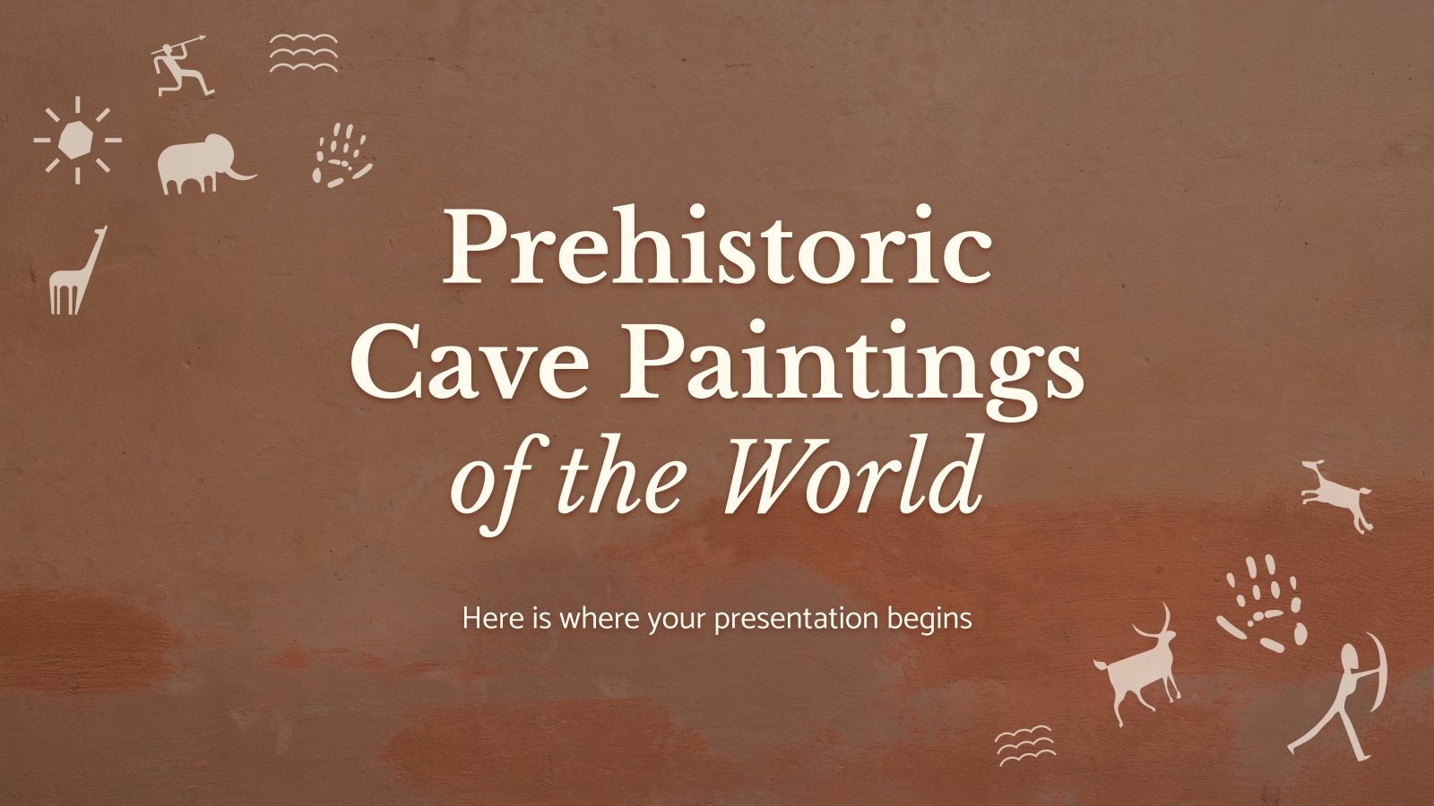 Prehistoric Cave Paintings of the World presentation template 