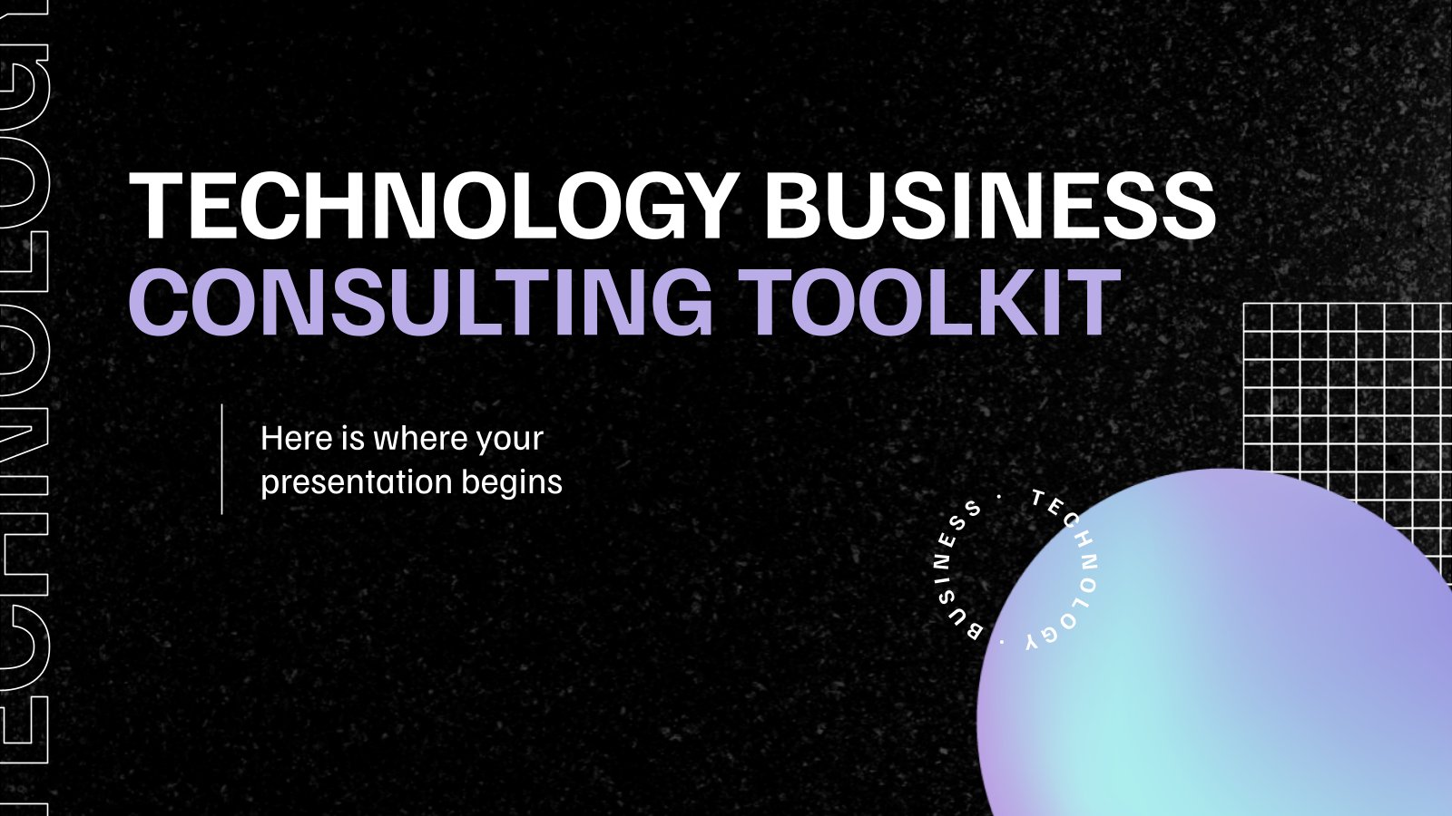 Boîte à outils de conseil aux entreprises en technologie Modèles de présentation