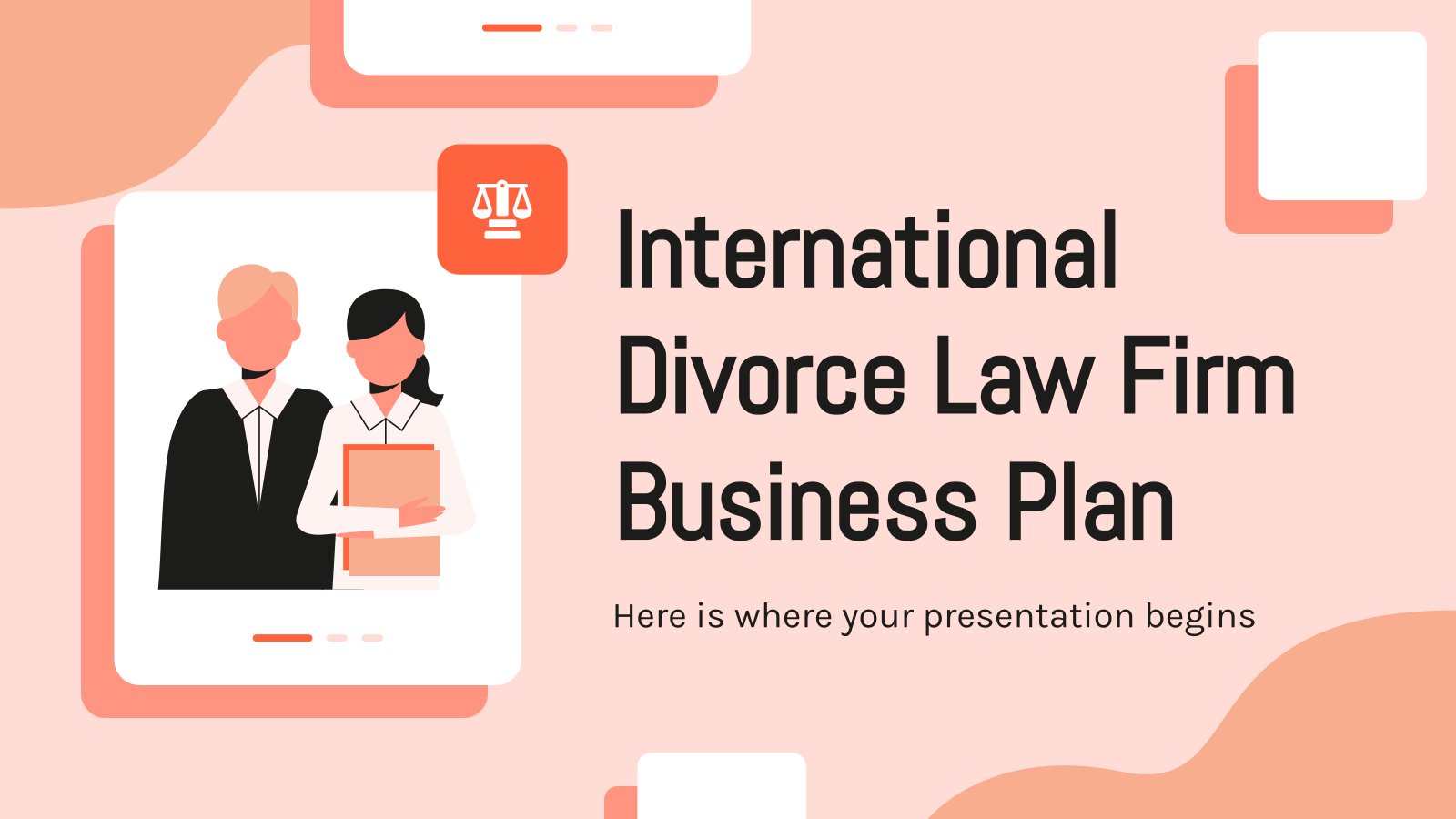 International Divorce Law Firm Business Plan presentation template 