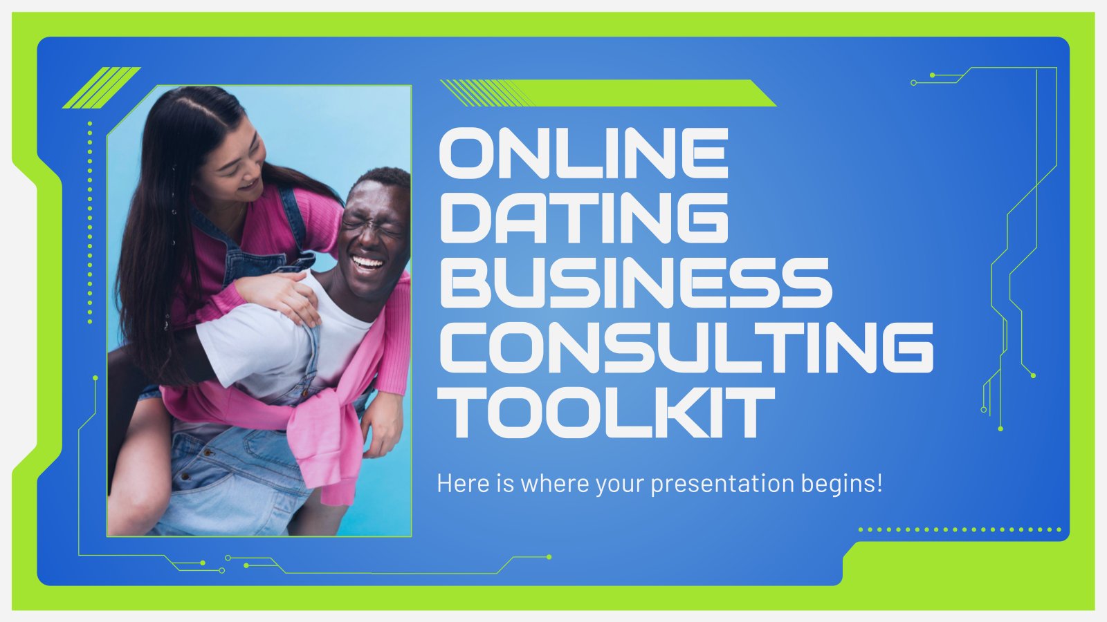 Cyber Dating Service Consulting Toolkit presentation template 