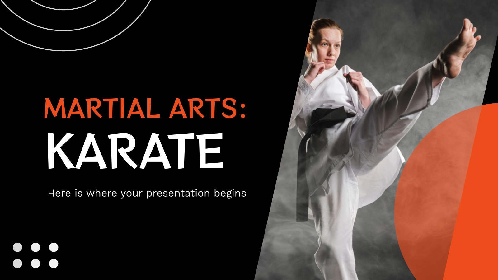 Martial Arts: Karate presentation template 