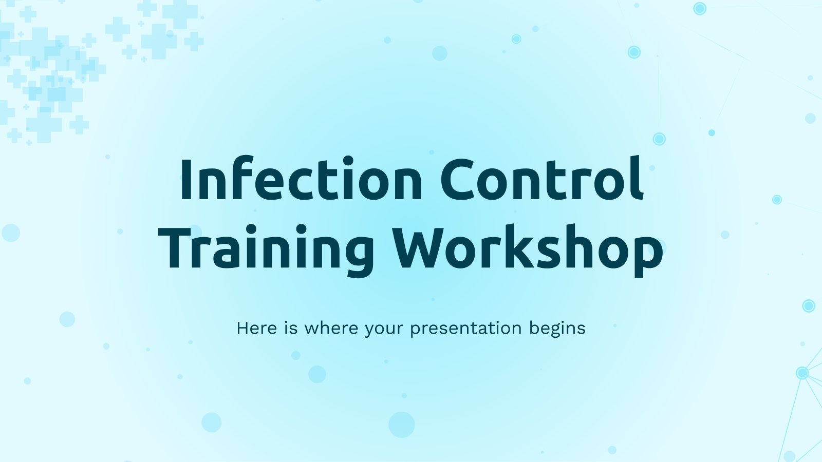 Plantilla de presentación Taller de capacitación sobre control de infecciones