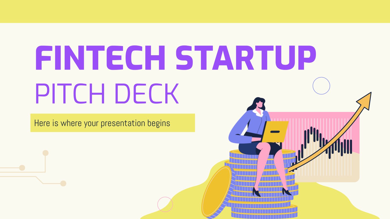 FinTech Startup Pitch Deck presentation template 