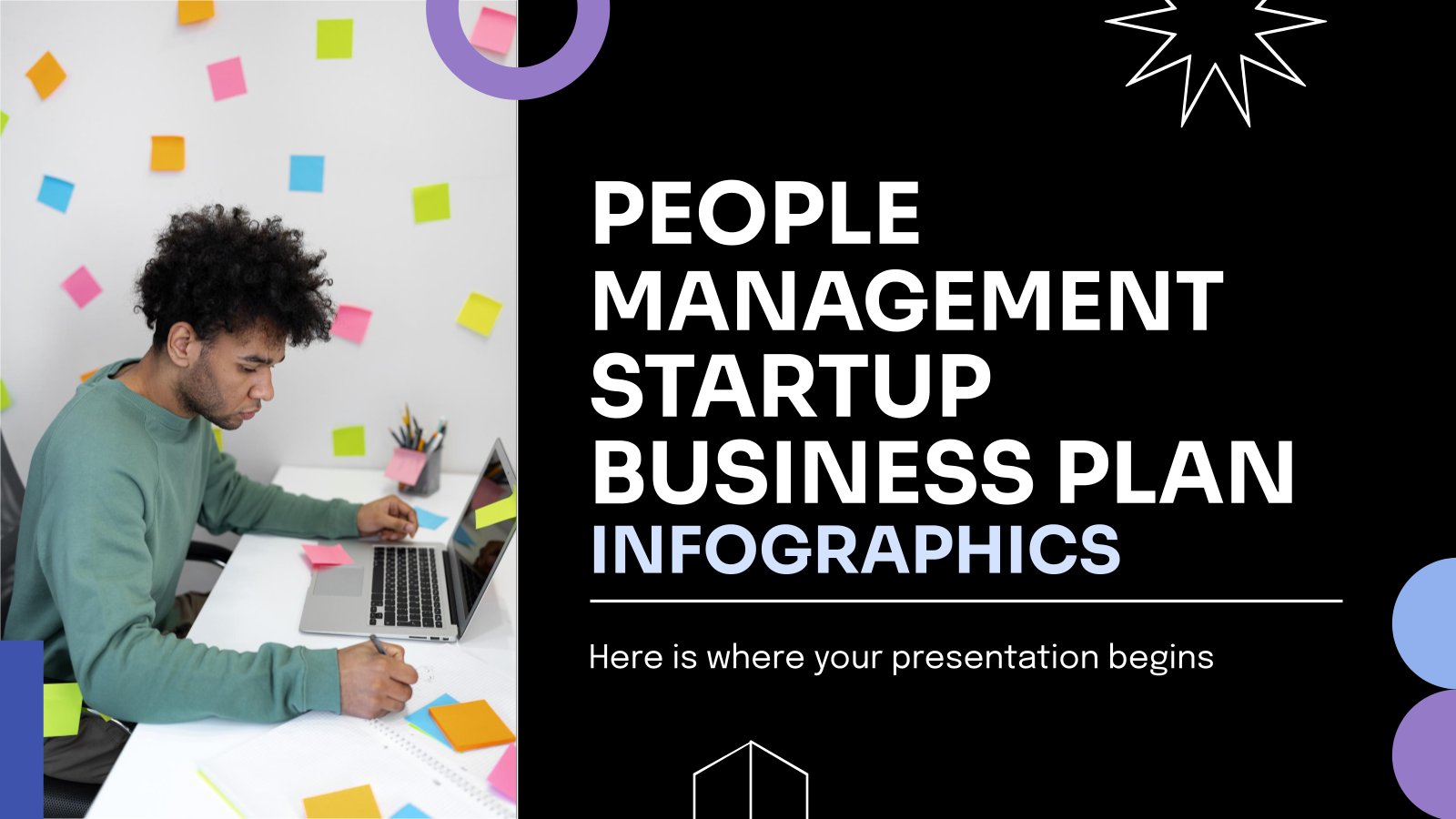 Infographies Plan d'affaires pour la création d'une entreprise de gestion des ressources humaines Modèles de présentation