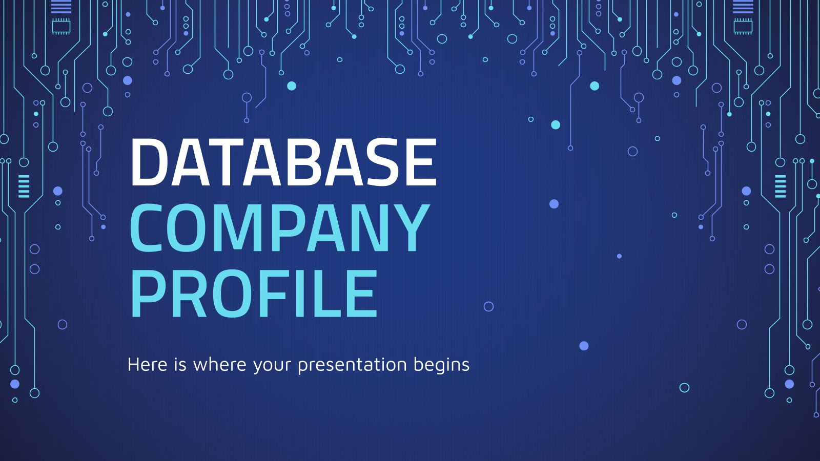 Database Company Profile presentation template 