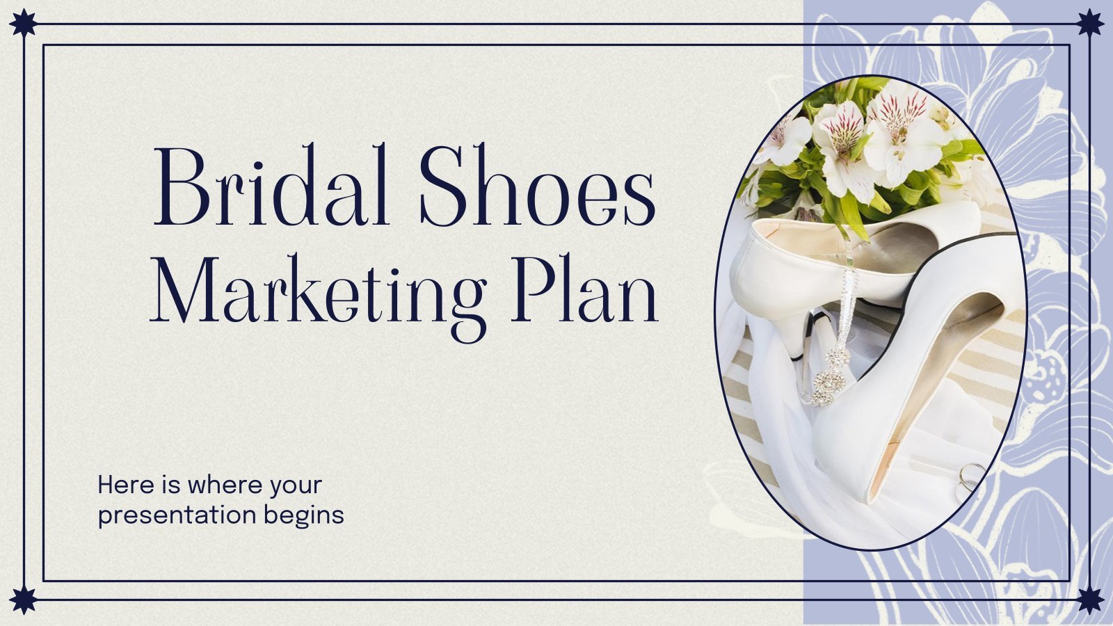 Bridal Shoes Marketing Plan presentation template 