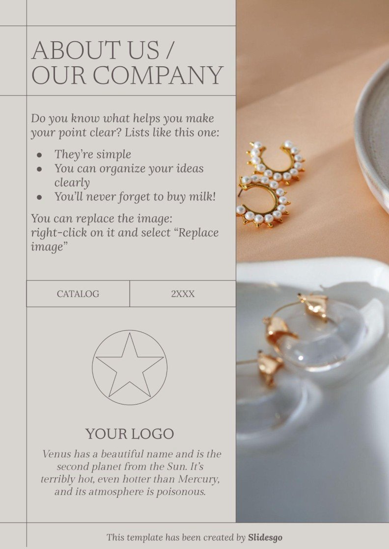 Earrings Catalog Presentation