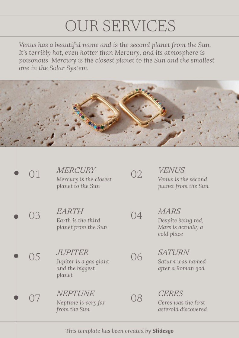 Earrings Catalog Presentation