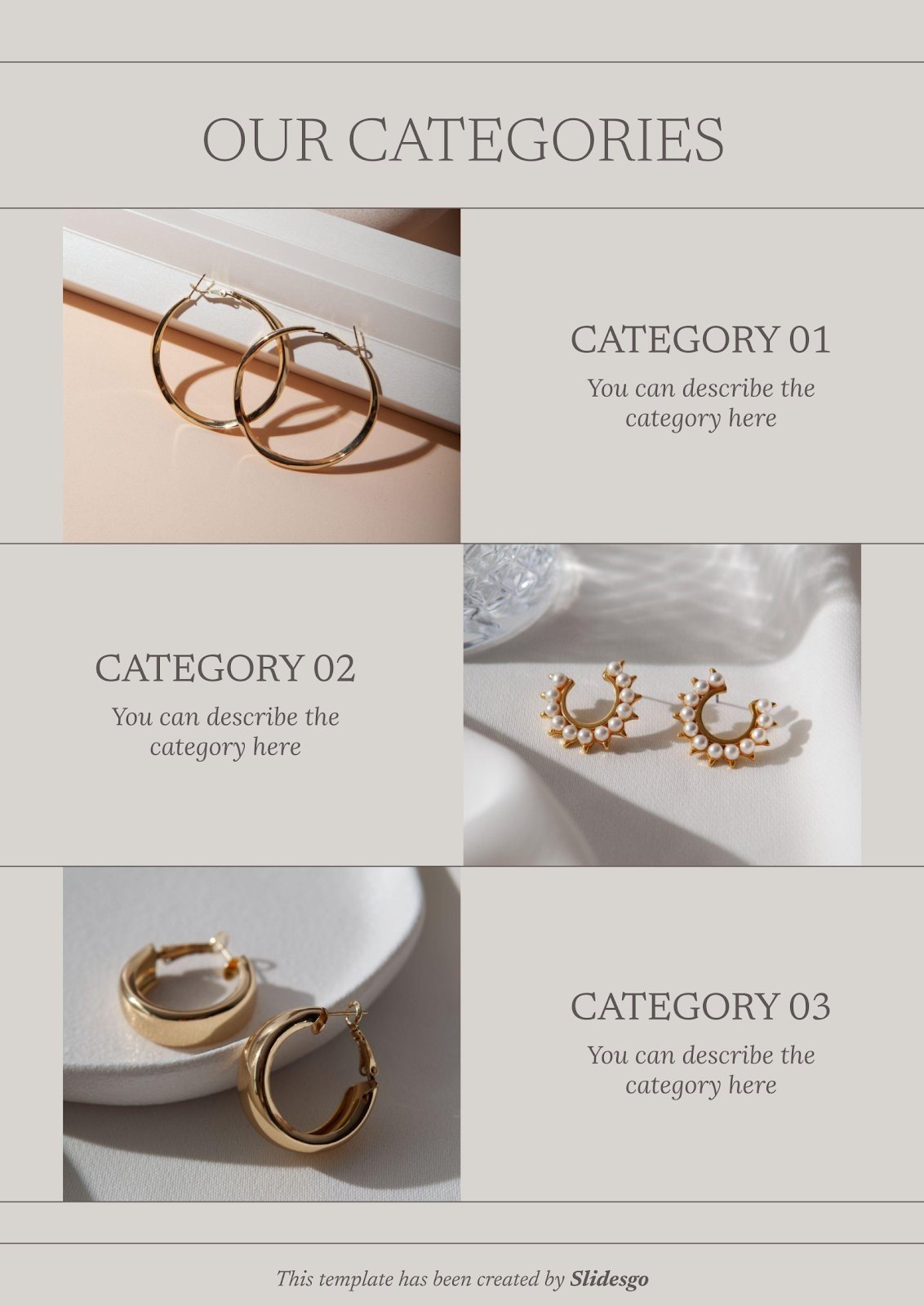 Earrings Catalog Presentation