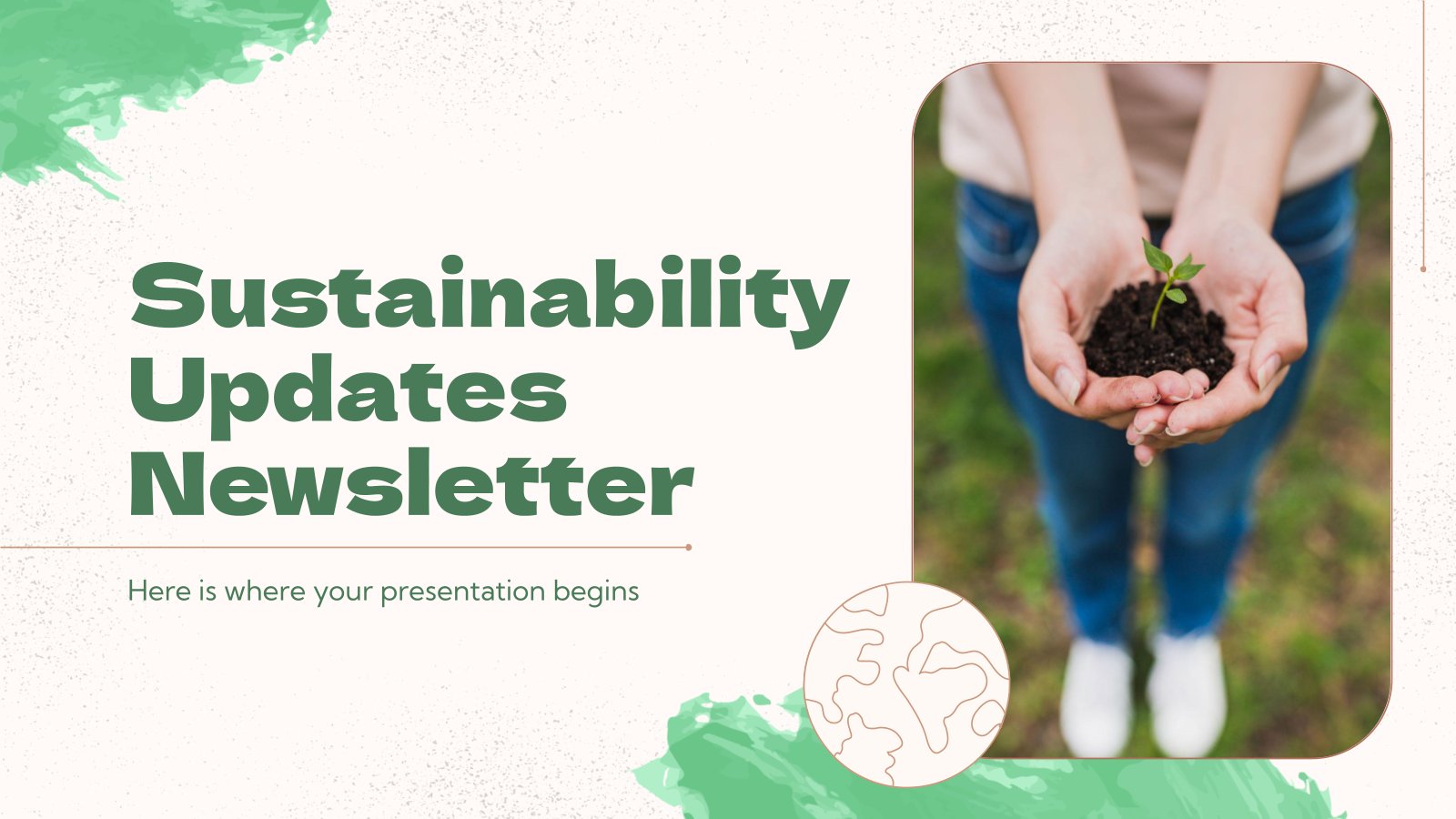 Sustainability Updates Newsletter presentation template 