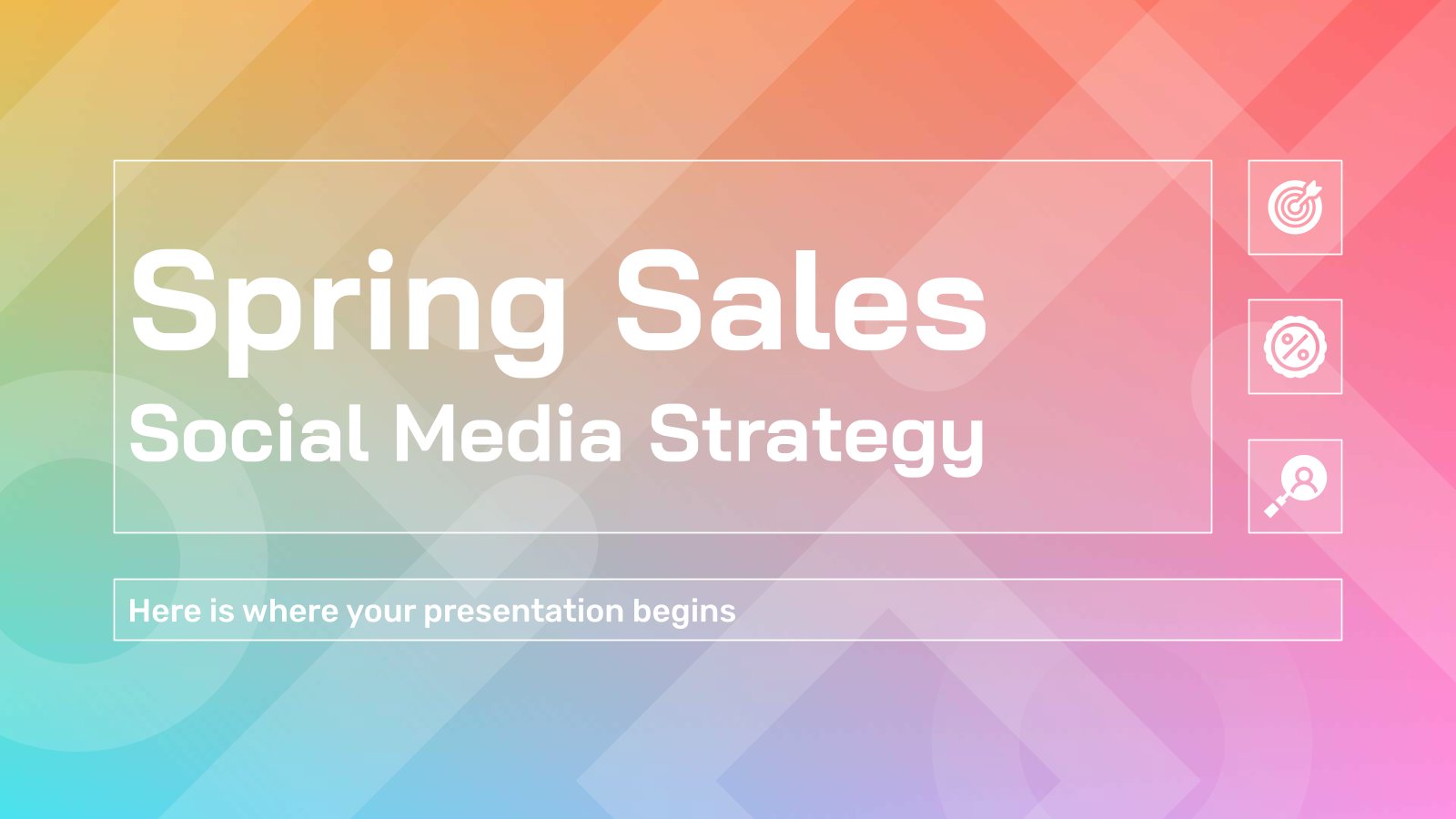 Spring Sales Social Media Strategy presentation template 