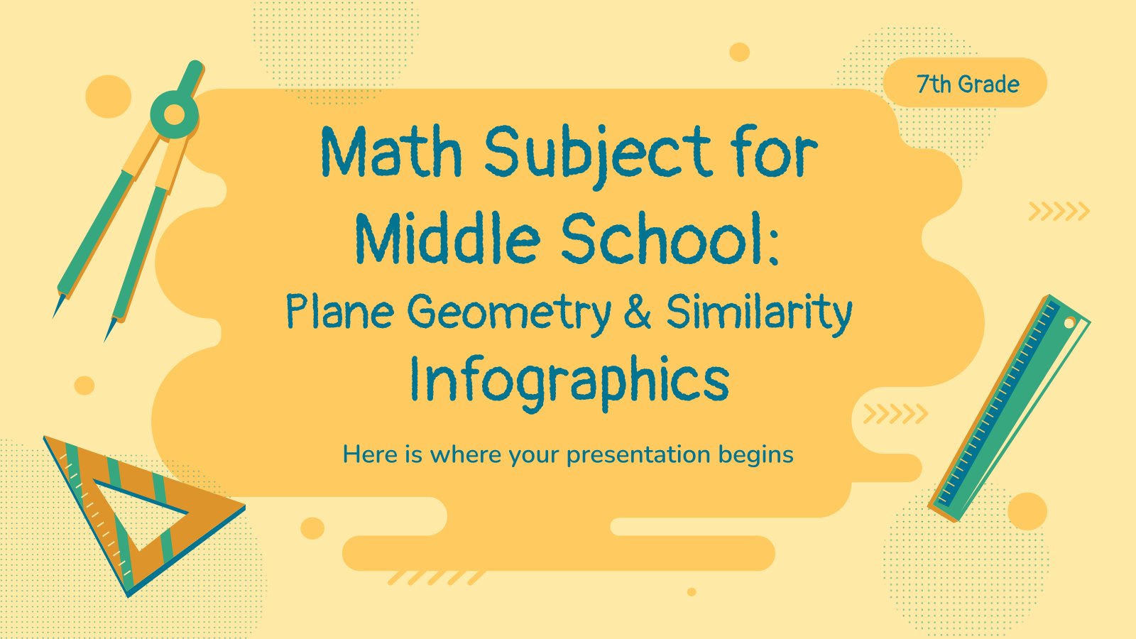 Infographie de mathématiques pour le collège : géometrie plane Modèles de présentation