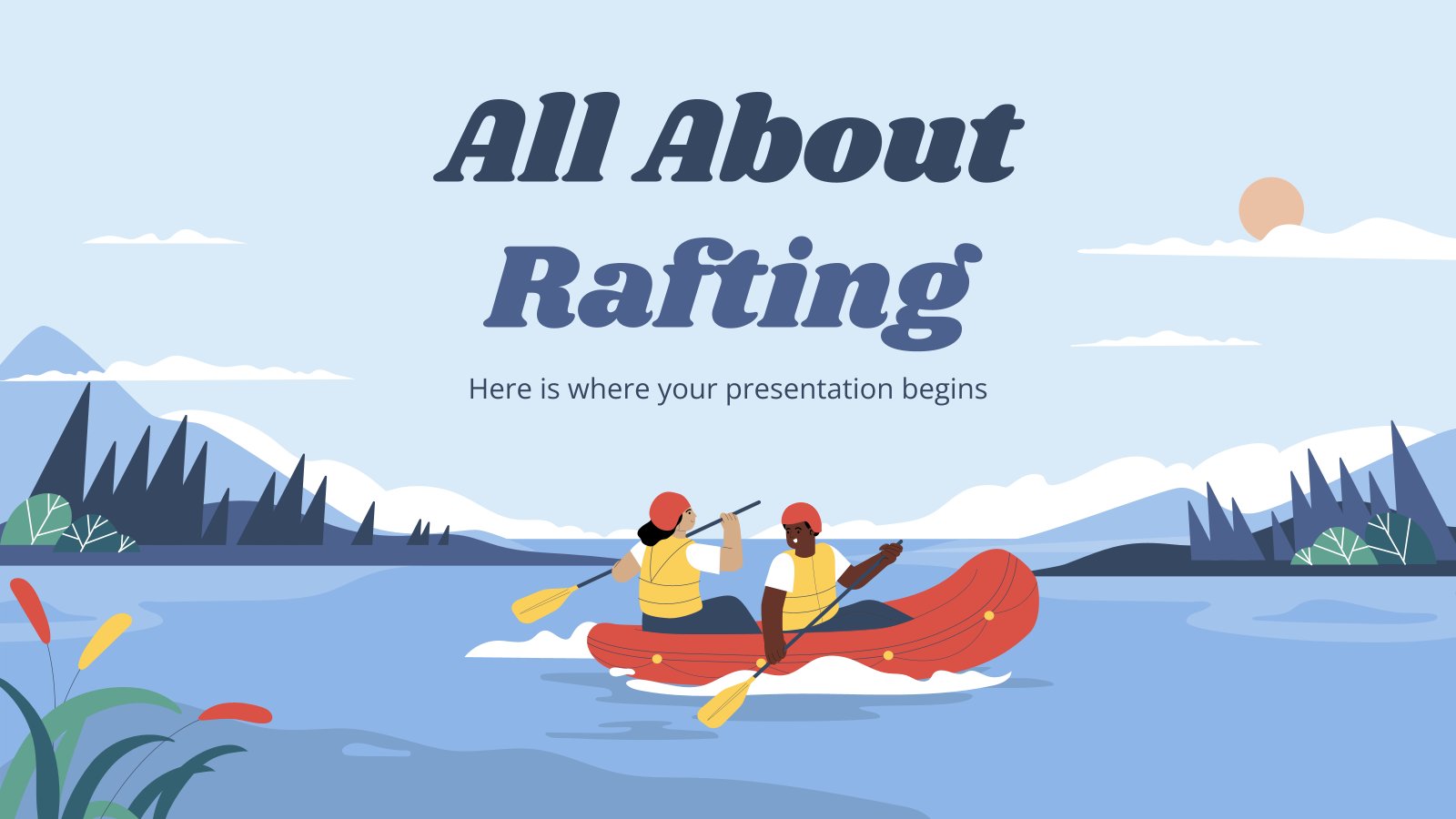 All about Rafting presentation template 