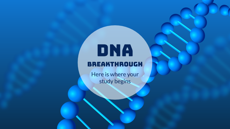 DNA-Durchbruch Präsentationsvorlage