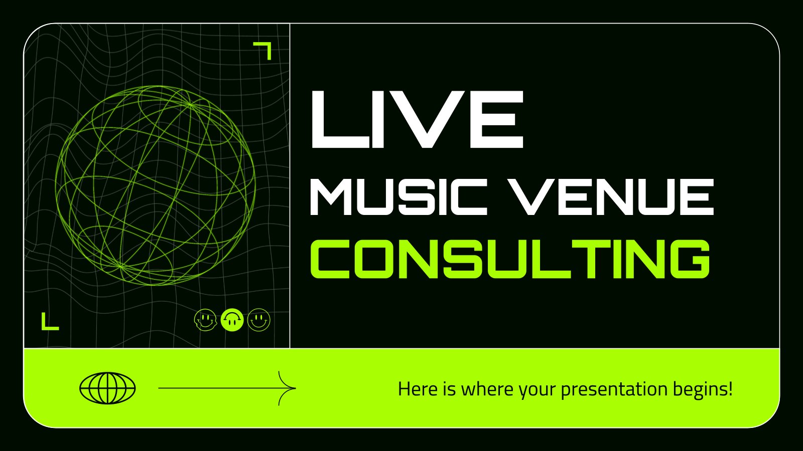 Live Music Venue Consulting presentation template 