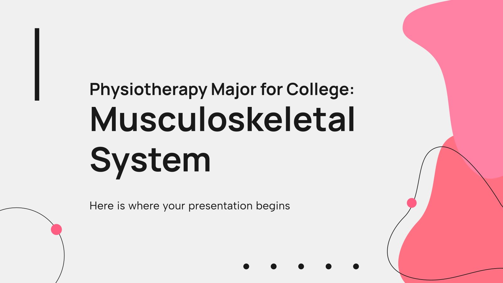 Physiotherapy Major for College: Musculoskeletal System presentation template 