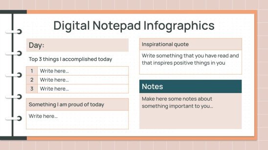 Digital Notepad for Education Infographics Presentation