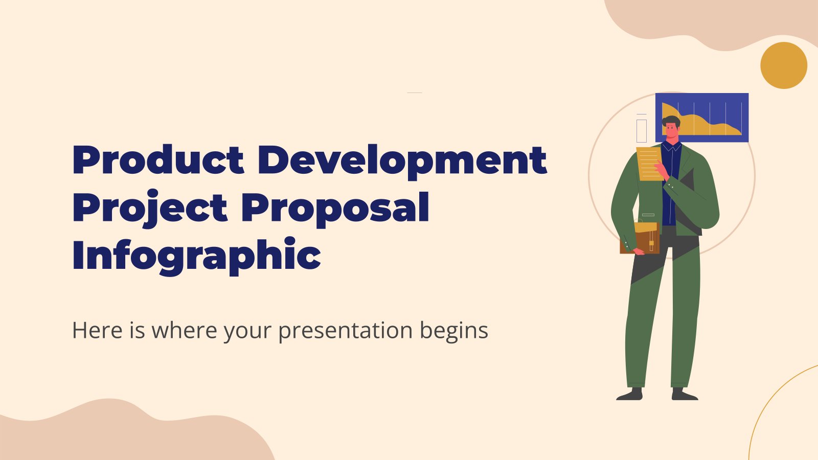 Infographie de proposition de projet de développement de produits Modèles de présentation