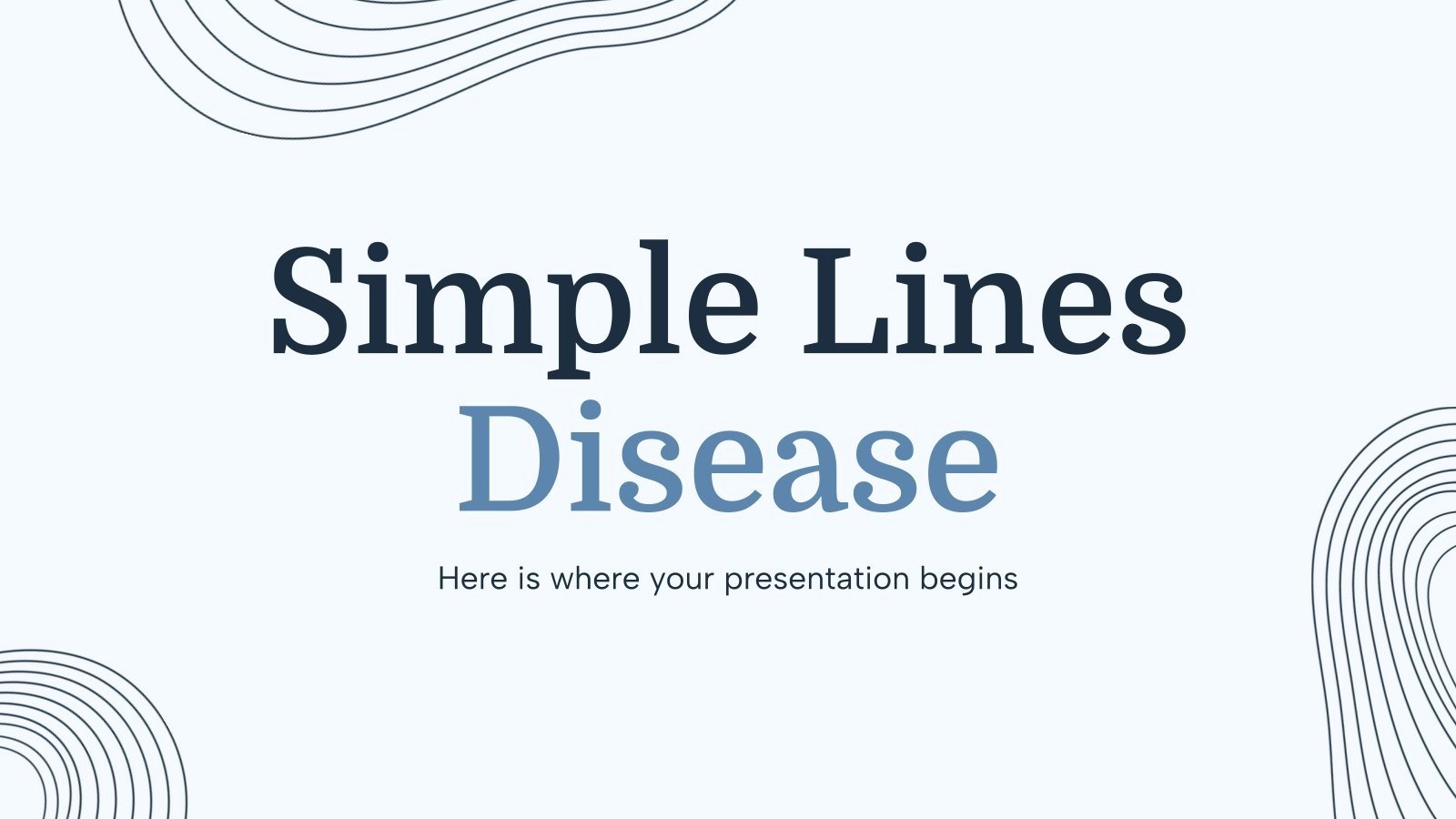 Modelo de apresentação Doença de Linhas Simples