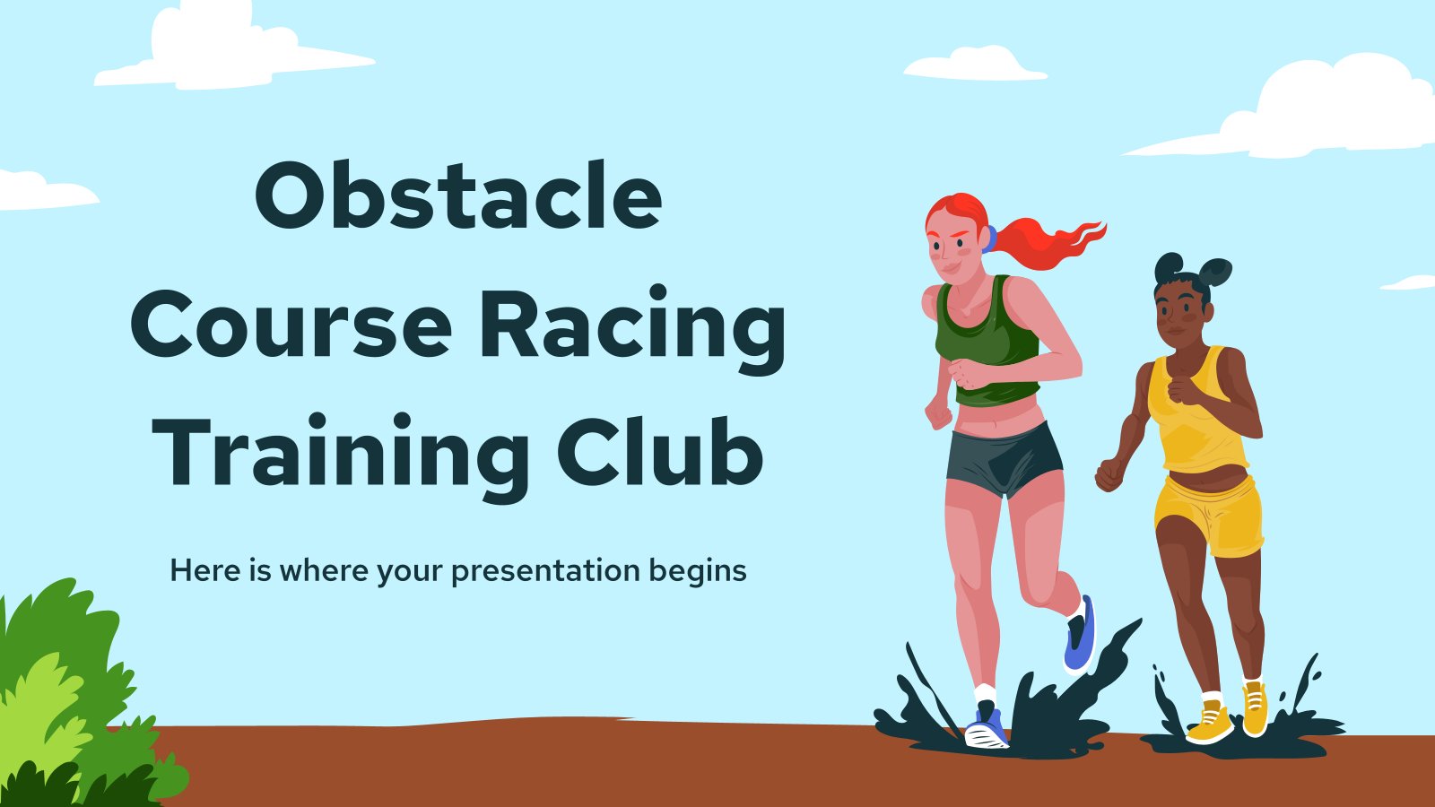 Obstacle Course Racing Training Club presentation template 