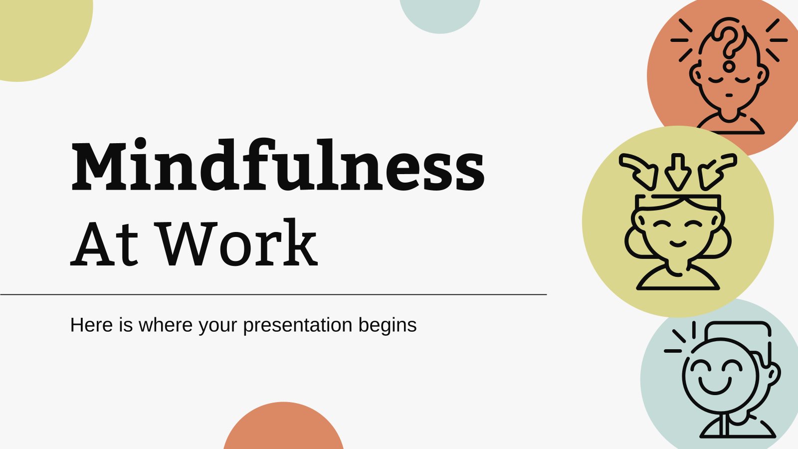 Mindfulness at Work presentation template 