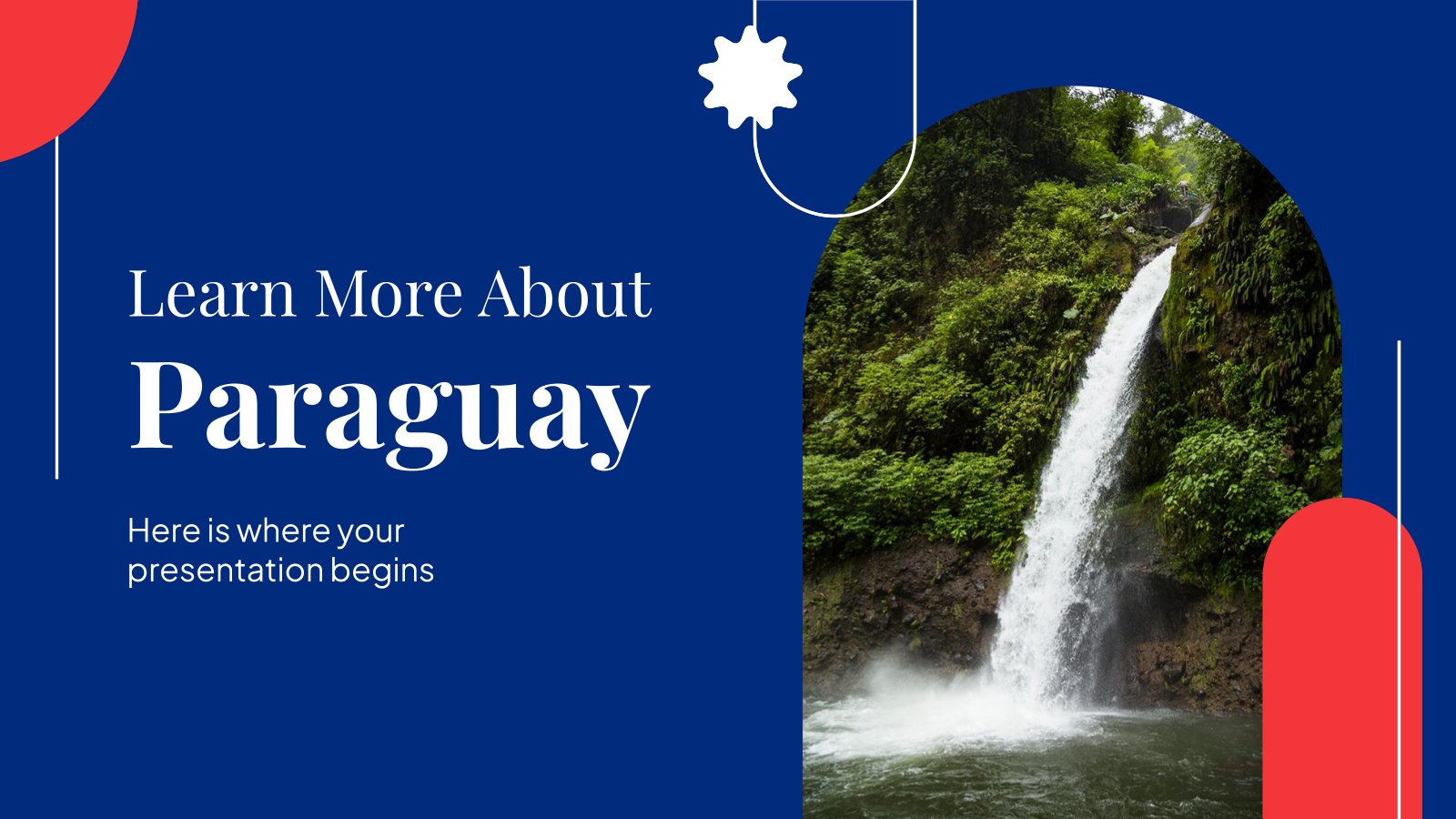 Learn More About Paraguay presentation template 