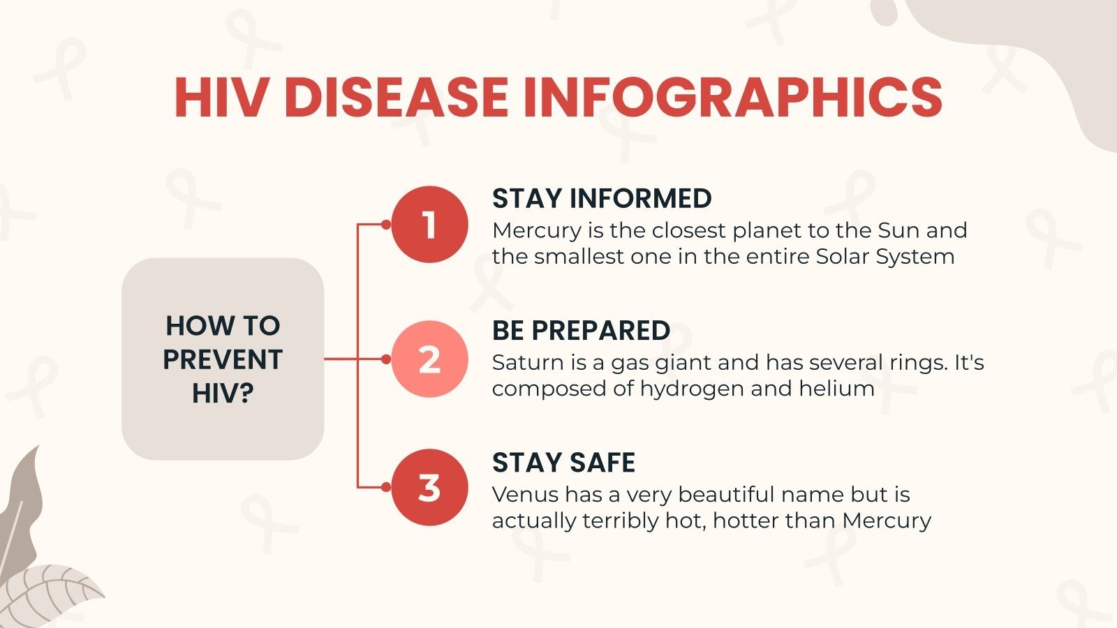 HIV Disease Infographics template