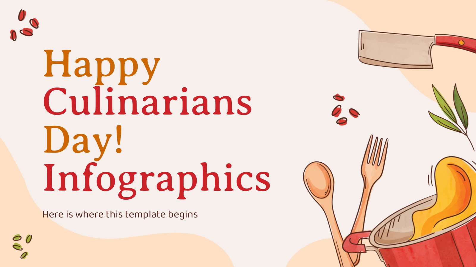 Happy Culinarians Day! Infographics presentation template 