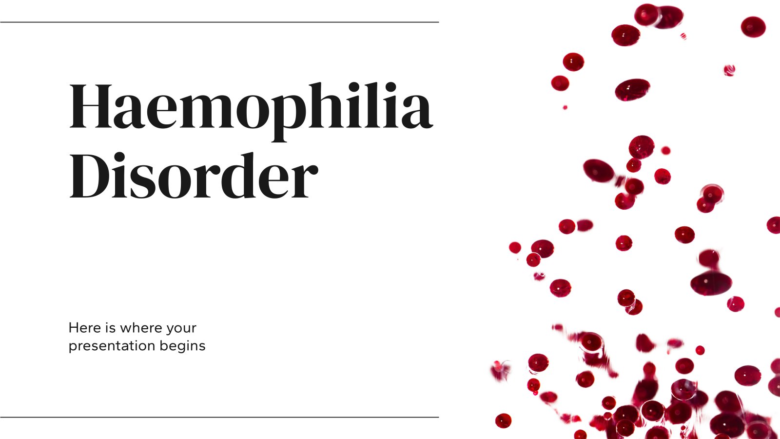 Haemophilia Disorder presentation template 