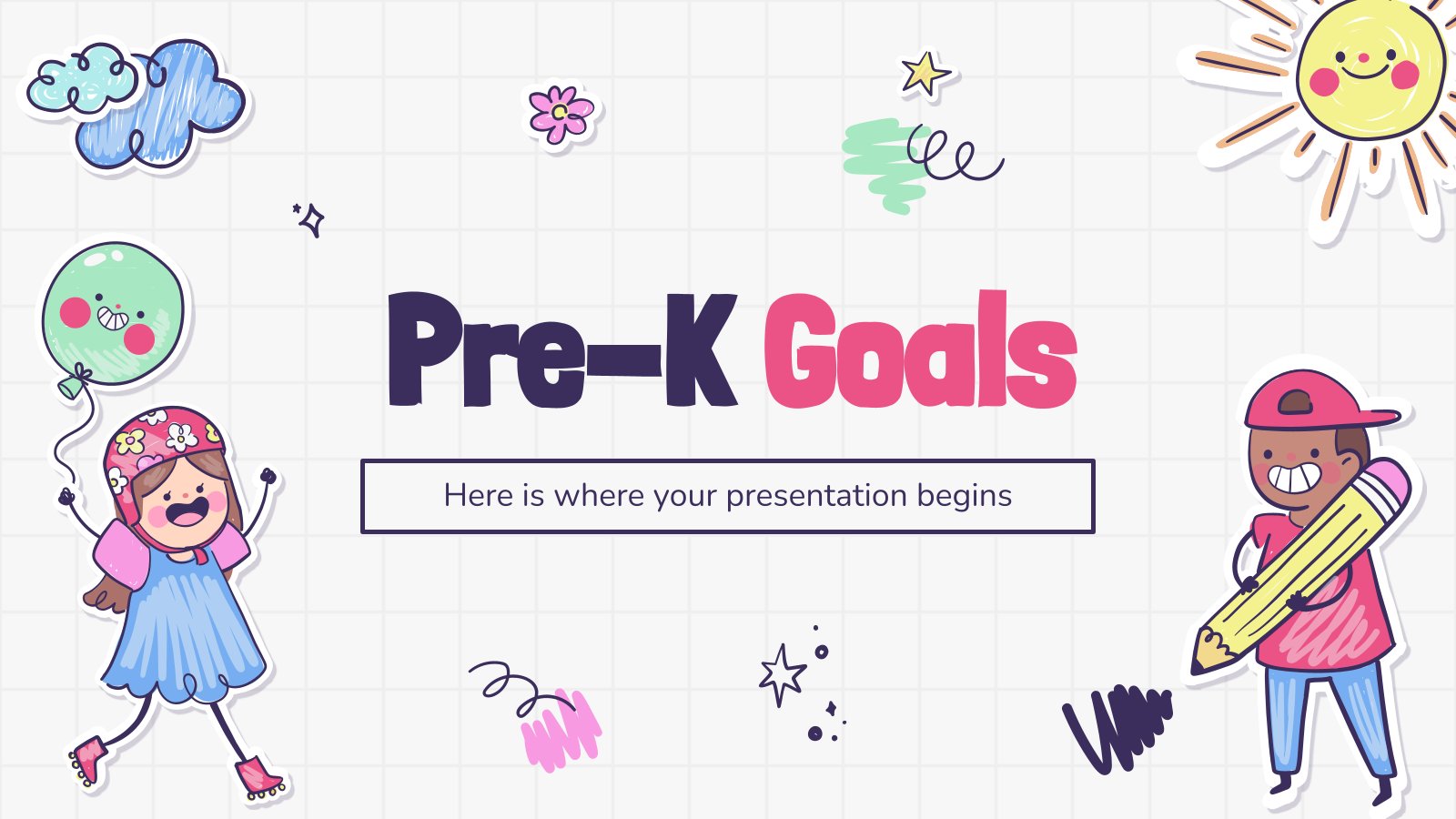 Pre-K Goals presentation template 