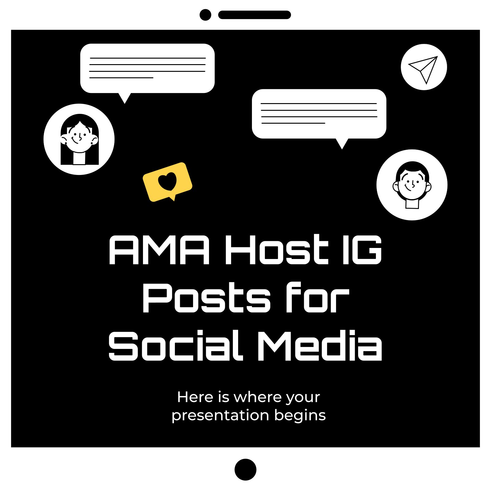 AMA Host IG Posts for Social Media Presentation