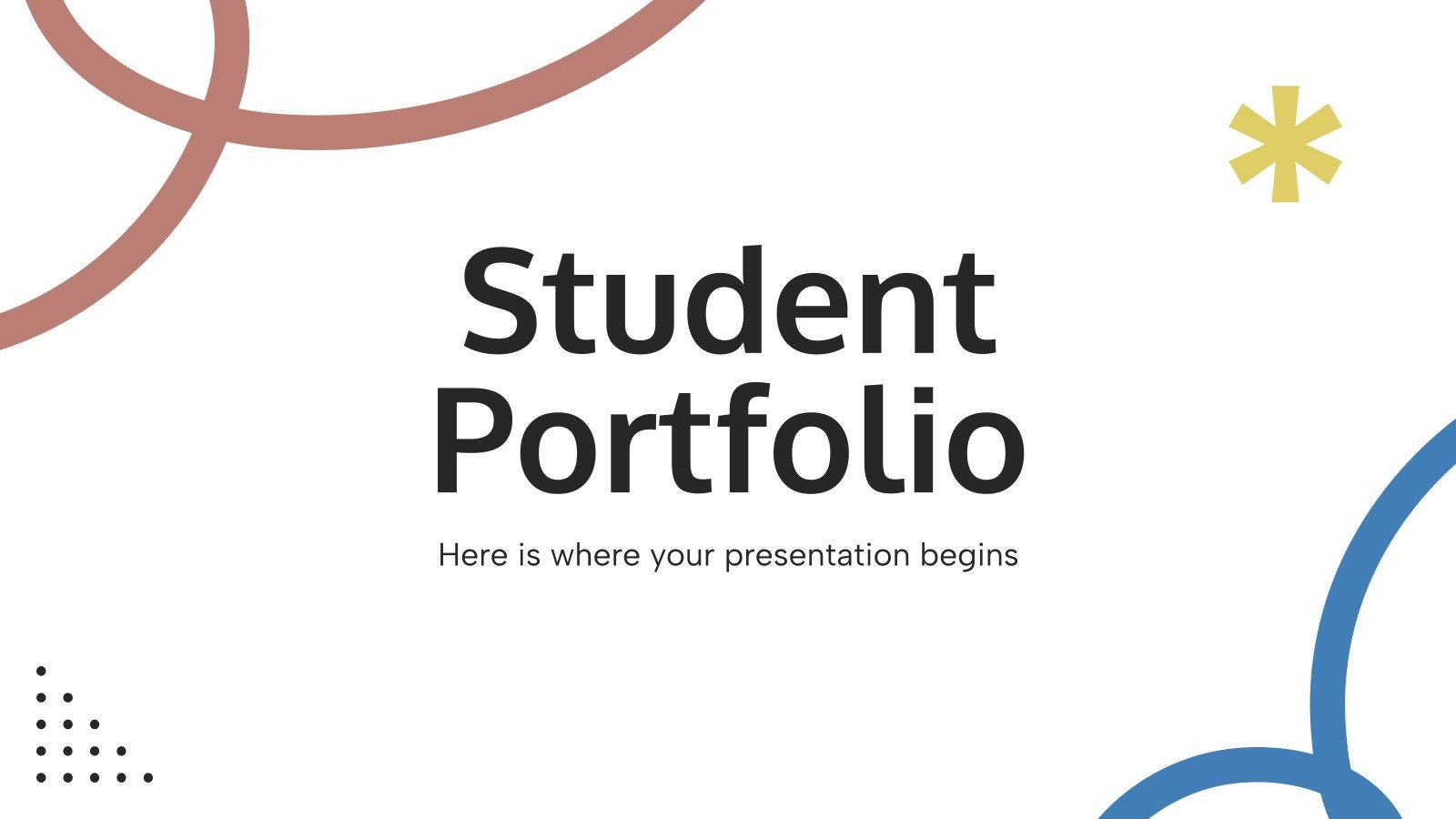 Student Portfolio Presentation