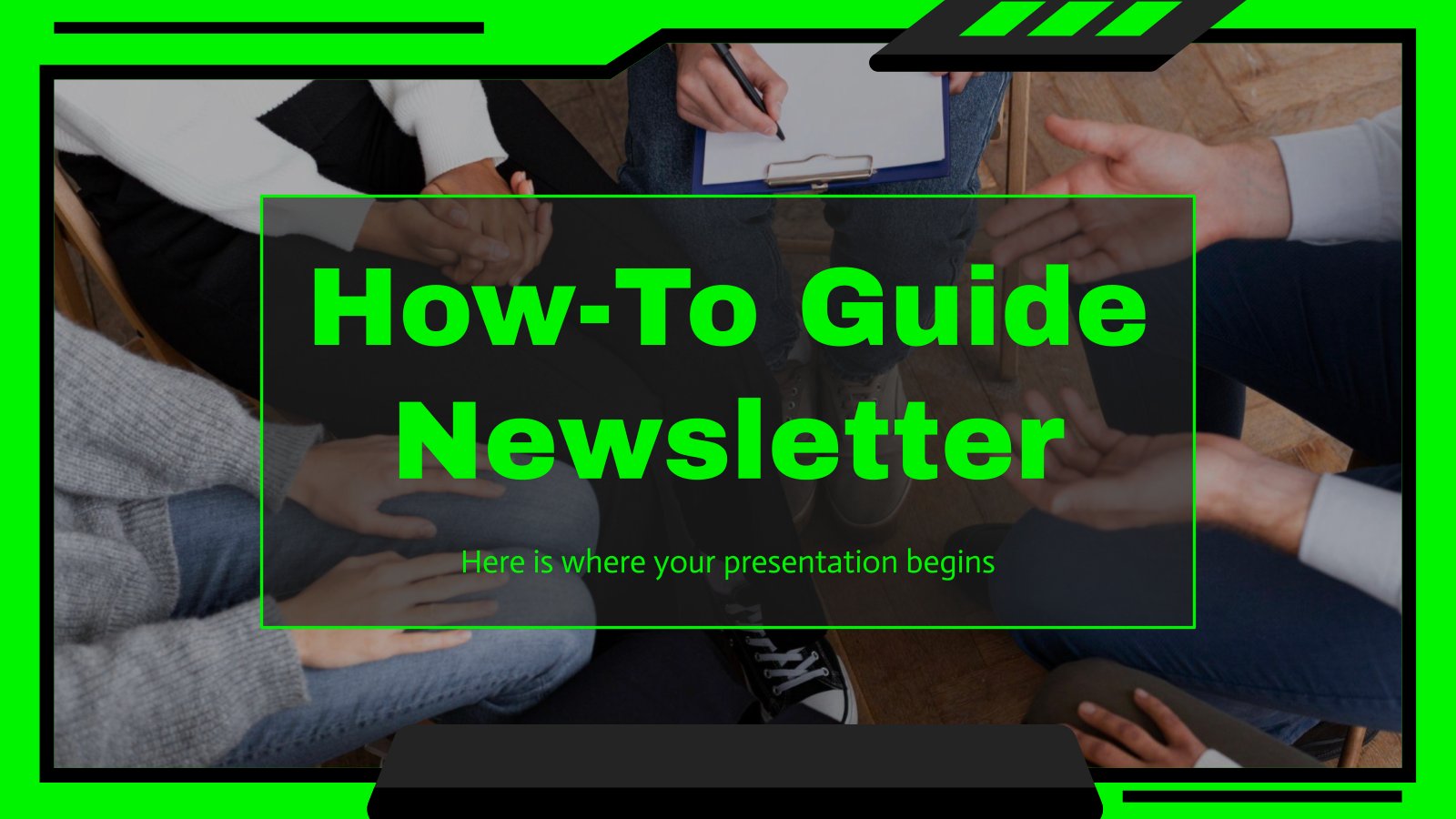 How-To Guide Newsletter presentation template 