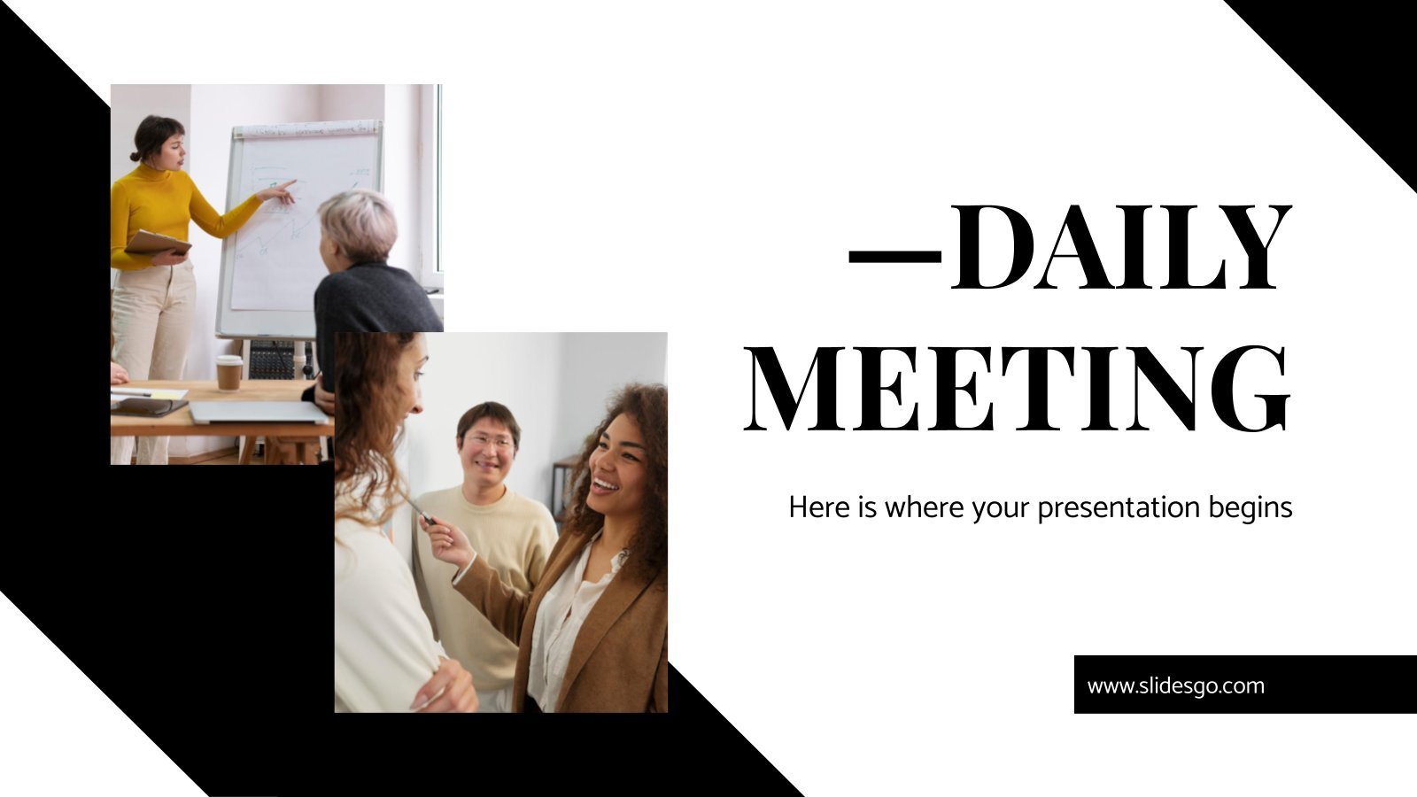 Daily Meeting presentation template 