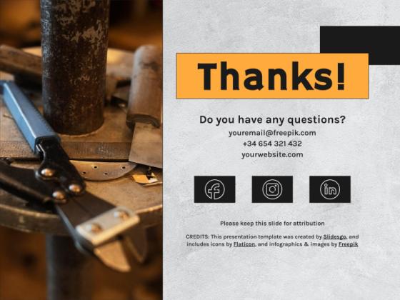 Blacksmith Workshop presentation template 