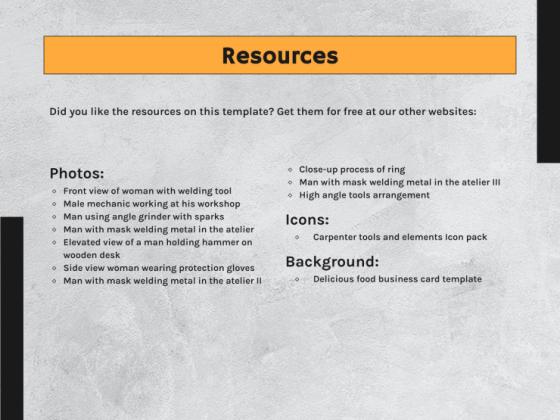 Blacksmith Workshop presentation template 