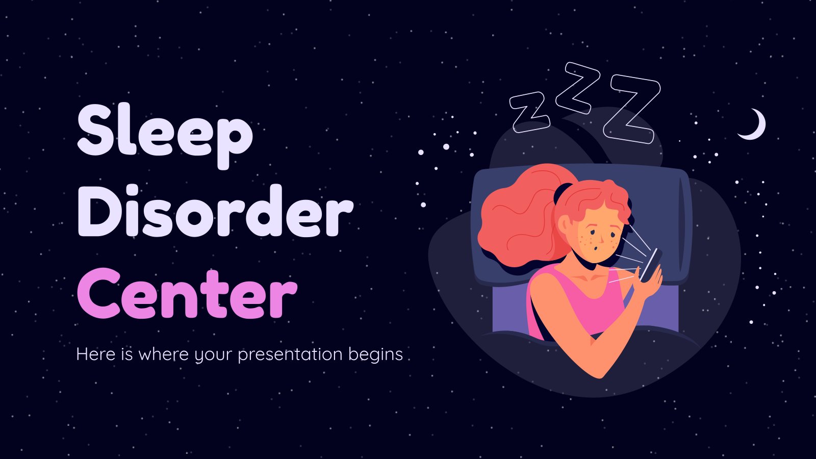 Sleep Disorder Center presentation template 