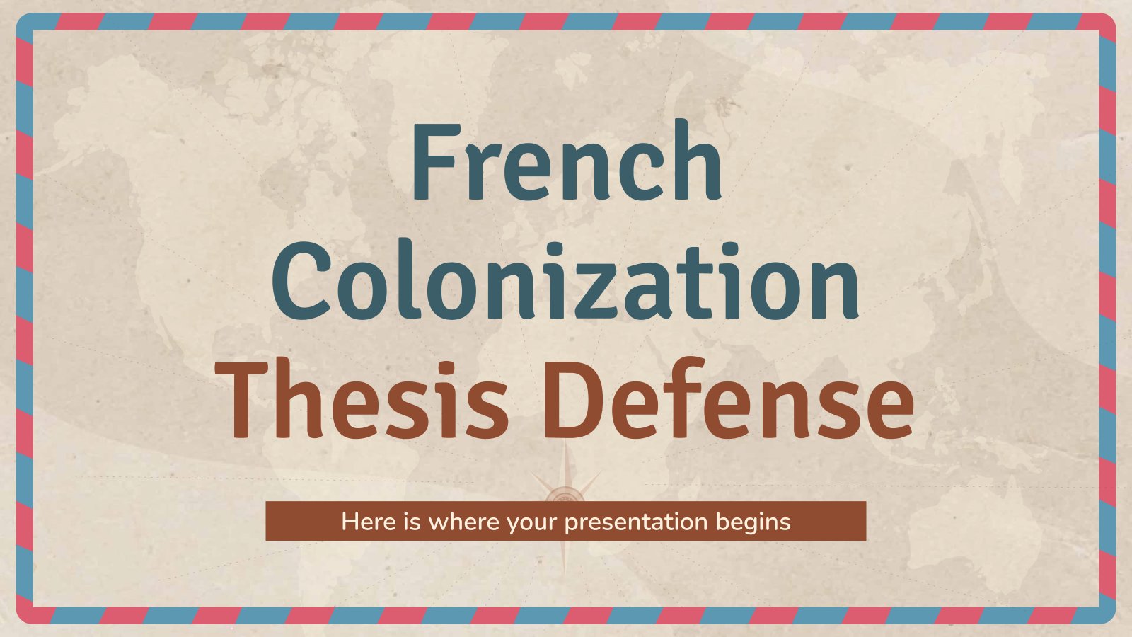 Soutenance de thèse sur la colonisation française Modèles de présentation