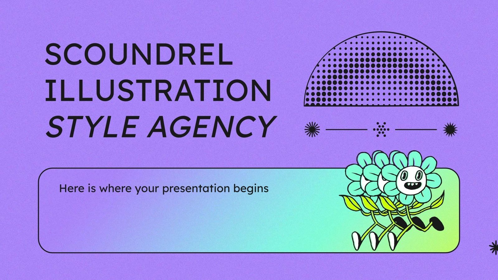 Agence de style d’illustration scélérat Modèles de présentation