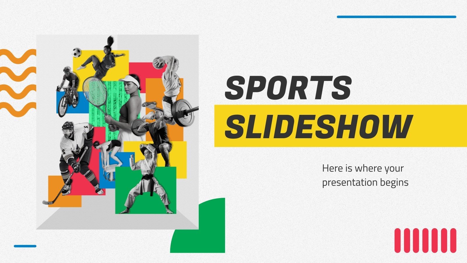 Sport-Diashow Präsentationsvorlage